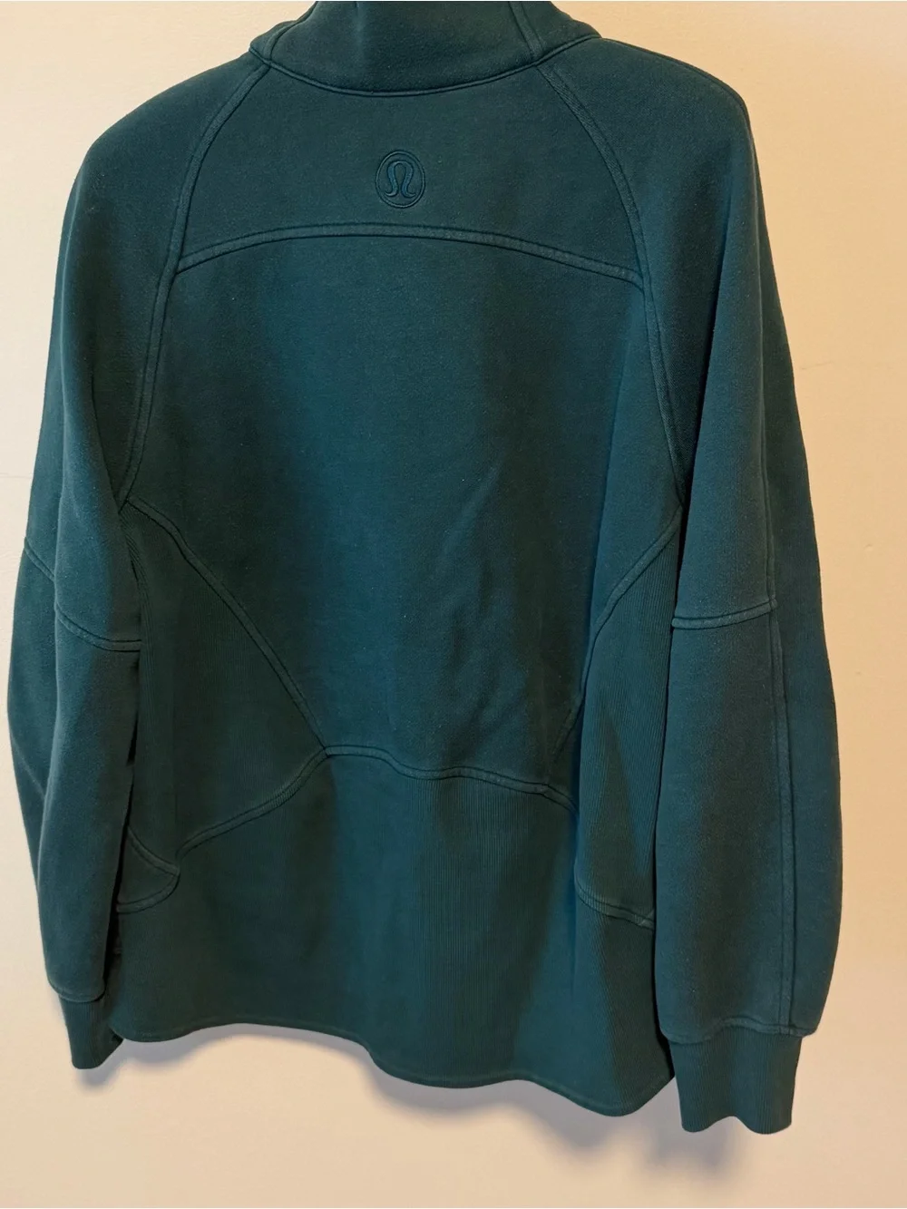 Scuba Oversized Half-Zip Hoodie Long